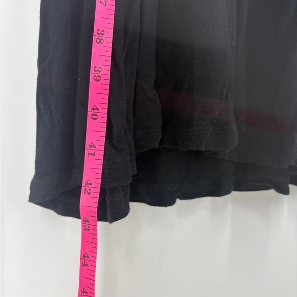 Earthbound Black Viscose Dress W/ Gold Accent Elastic Waist -Size medium - Picture 9 of 9